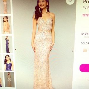 Rose Gold Gala Dress